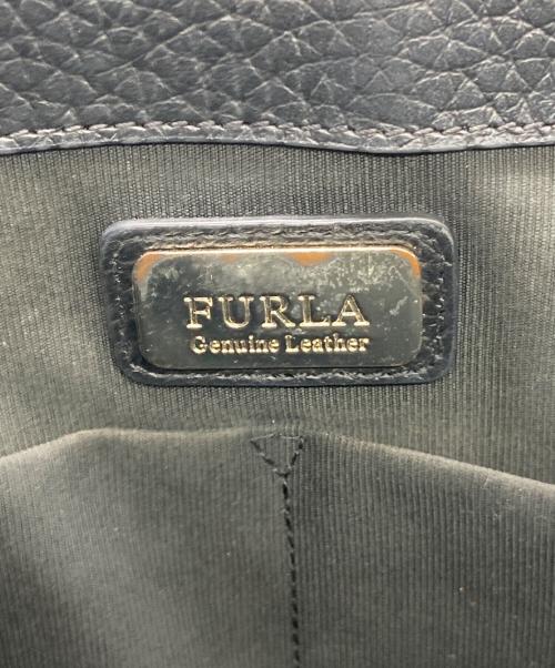 FURLA（フルラ）FURLA (フルラ) レザートートバッグ　8050560538446 ブラックの古着・服飾アイテム