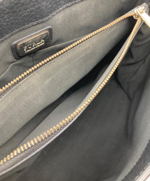 FURLA（フルラ）FURLA (フルラ) レザートートバッグ　8050560538446 ブラックの古着・服飾アイテム