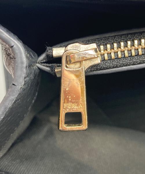 FURLA（フルラ）FURLA (フルラ) レザートートバッグ　8050560538446 ブラックの古着・服飾アイテム