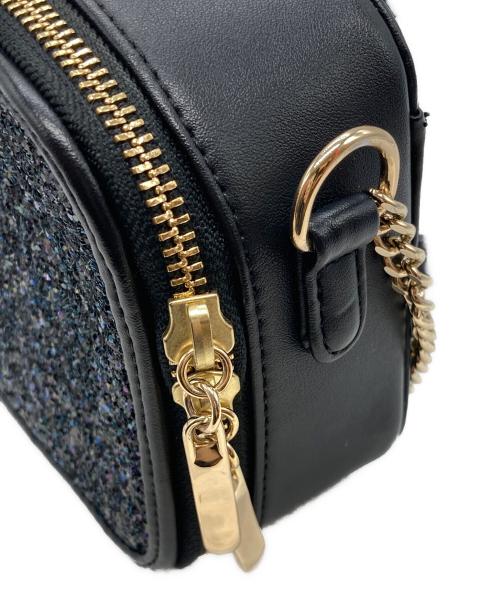 DAIANA（ダイアナ）DAIANA (ダイアナ) グリッターショルダーバッグ ブラック サイズ:FREEの古着・服飾アイテム