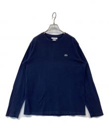 LACOSTE（ラコステ）の古着「鹿の子地 ロングスリーブTシャツ TH636EL」｜ネイビー