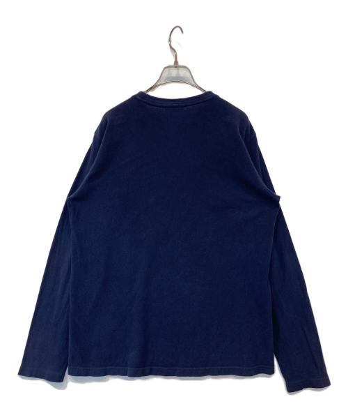 LACOSTE（ラコステ）LACOSTE (ラコステ) 鹿の子地 ロングスリーブTシャツ TH636EL ネイビー サイズ:Sの古着・服飾アイテム