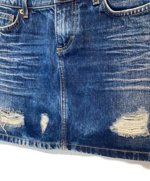 DOLCE & GABBANA（ドルチェ＆ガッバーナ）DOLCE & GABBANA (ドルチェ＆ガッバーナ) デニムミニスカート インディゴ サイズ:24の古着・服飾アイテム