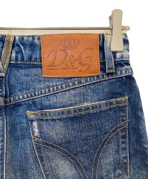 DOLCE & GABBANA（ドルチェ＆ガッバーナ）DOLCE & GABBANA (ドルチェ＆ガッバーナ) デニムミニスカート インディゴ サイズ:24の古着・服飾アイテム