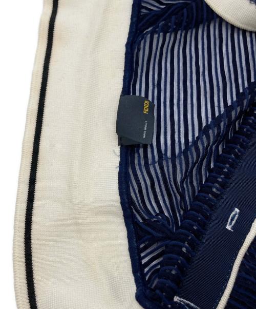 FENDI（フェンディ）FENDI (フェンディ) シースルーポロシャツ　FT5275 ネイビー サイズ:40の古着・服飾アイテム