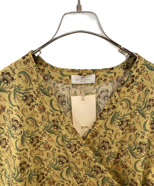 SOIL（ソイル）SOIL (ソイル) ペイズリーフラワープリントブラウス イエロー サイズ:2 未使用品の古着・服飾アイテム