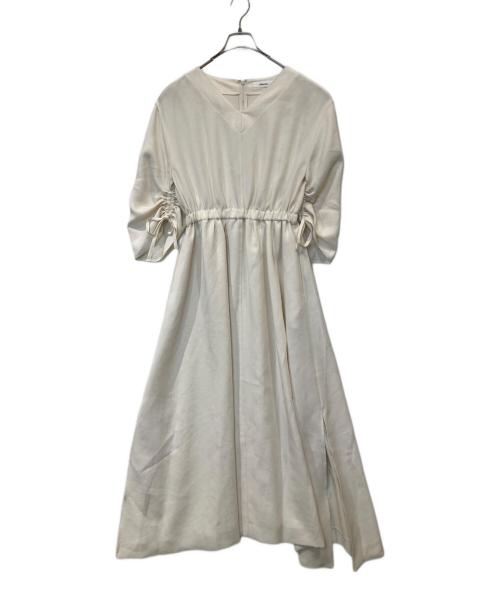 ebure（エブール）EBURE (エブール) 長袖ワンピース 2710300225 アイボリー サイズ:36の古着・服飾アイテム