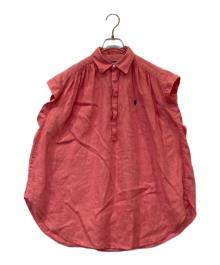 POLO RALPH LAUREN（ポロ・ラルフローレン）の古着「リネンシャツ」｜ピンク