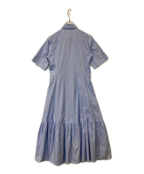 POLO RALPH LAUREN（ポロ・ラルフローレン）POLO RALPH LAUREN (ポロ・ラルフローレン) ティアード コットン シャツドレス ブルー サイズ:00の古着・服飾アイテム