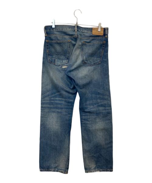 POLO RALPH LAUREN（ポロ・ラルフローレン）POLO RALPH LAUREN (ポロ・ラルフローレン) パッチワーク加工デニムパンツ インディゴ サイズ:33×32の古着・服飾アイテム