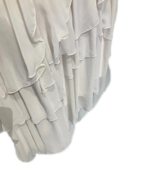 Snidel（スナイデル）Snidel (スナイデル) ラッフルフリルティアードスカート SWFS255034 アイボリー サイズ:1の古着・服飾アイテム