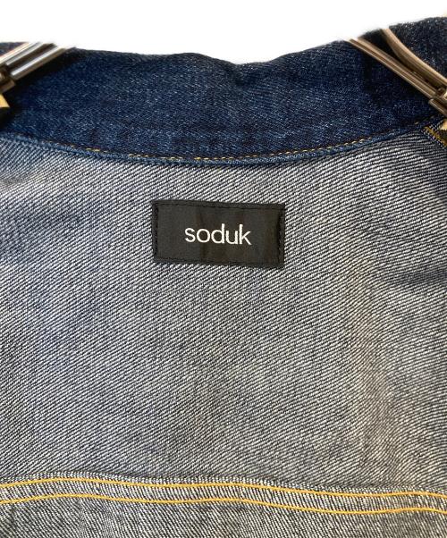 soduk（スドーク）soduk (スドーク) デニムベスト インディゴ サイズ:FREEの古着・服飾アイテム