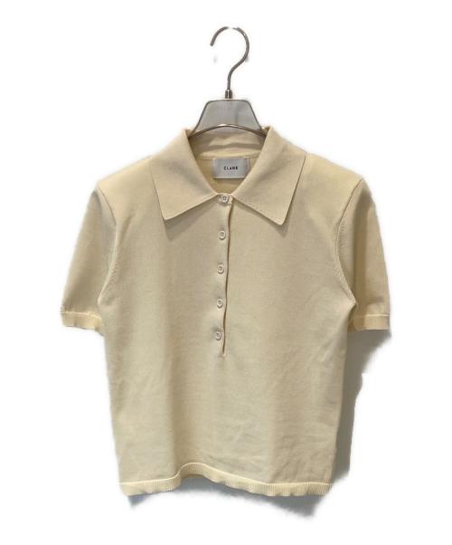 CLANE（クラネ）CLANE (クラネ) W FACE HALL KNIT TOPS ダブル フェイス ホール ニット トップス 18106-2182 アイボリー サイズ:1の古着・服飾アイテム