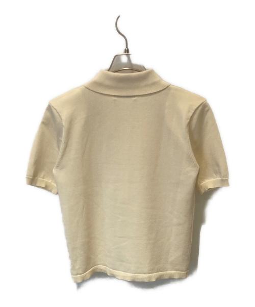 CLANE（クラネ）CLANE (クラネ) W FACE HALL KNIT TOPS ダブル フェイス ホール ニット トップス 18106-2182 アイボリー サイズ:1の古着・服飾アイテム