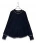 soduk（スドーク）の古着「thermalknit pullover perverze pamm サーマルニット プルオーバー パーバーズ パム」｜ブラック