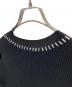 中古・古着 soduk (スドーク) thermalknit pullover perverze pamm サーマルニット プルオーバー パーバーズ パム ブラック サイズ:FREE：6000円