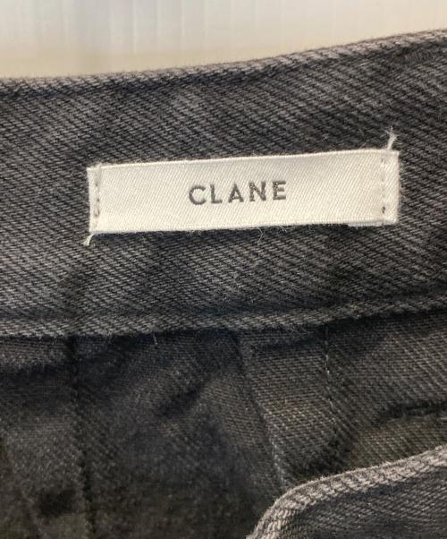 CLANE（クラネ）CLANE (クラネ) STUDIOUS (ステュディオス) 別注サークルカットデニムスカート 19109-6252 ブラック サイズ:1の古着・服飾アイテム