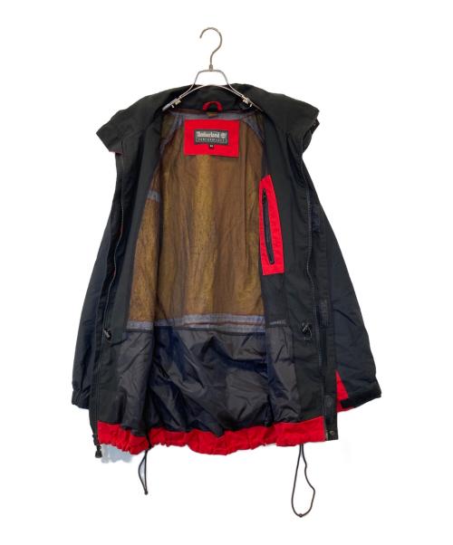 Timberland（ティンバーランド）Timberland (ティンバーランド) マウンテンパーカー 1998/1403 ブラック×レッド サイズ:Mの古着・服飾アイテム
