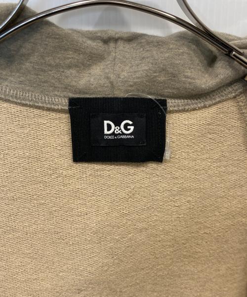 DOLCE & GABBANA（ドルチェ＆ガッバーナ）DOLCE & GABBANA (ドルチェ＆ガッバーナ) 半袖ジップパーカー ブラウン サイズ:44の古着・服飾アイテム