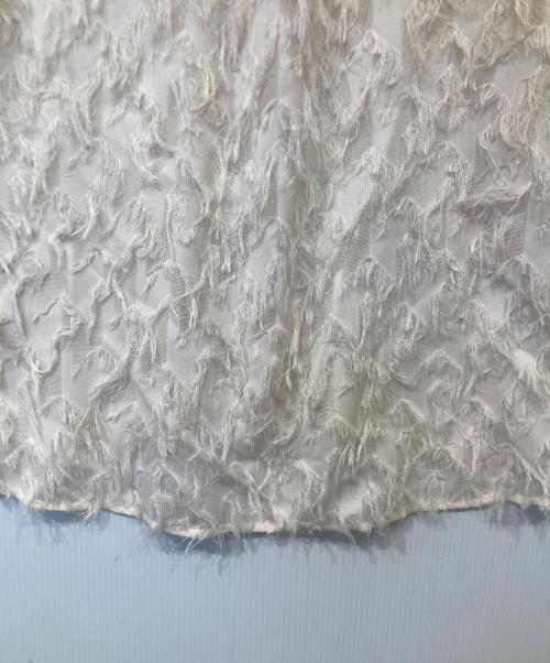 RIVE DROITE（リヴドロワ）RIVE DROITE (リヴドロワ) カットジャガードブラウス　RDZ1041404A0005 ベージュ サイズ:FREEの古着・服飾アイテム