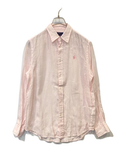 POLO RALPH LAUREN（ポロ・ラルフローレン）POLO RALPH LAUREN (ポロ・ラルフローレン) リネンシャツ ピンク サイズ:Mの古着・服飾アイテム
