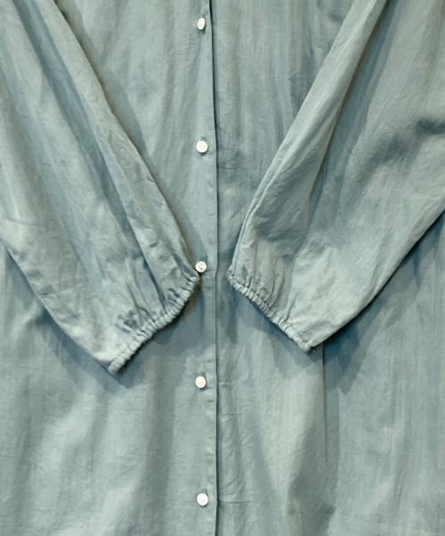 MUSUBI（ムスビ）MUSUBI (ムスビ) コットンシャツワンピース グリーン サイズ:FREEの古着・服飾アイテム