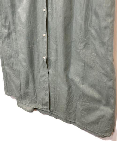 MUSUBI（ムスビ）MUSUBI (ムスビ) コットンシャツワンピース グリーン サイズ:FREEの古着・服飾アイテム