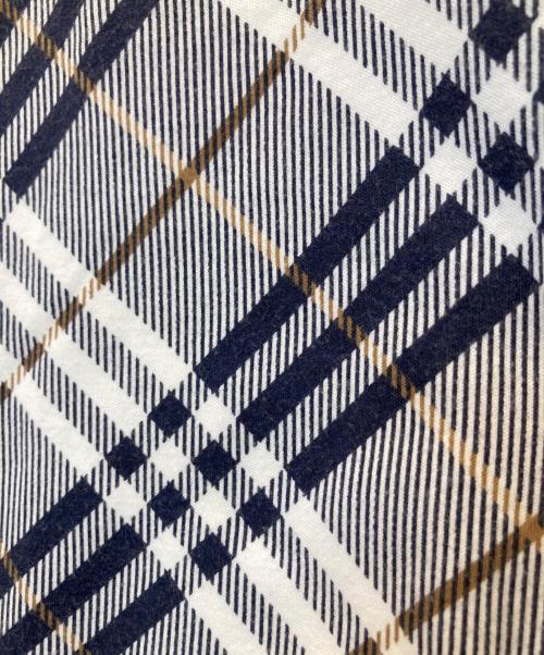 BURBERRY BLUE LABEL（バーバリー ブルー レーベル）BURBERRY BLUE LABEL (バーバリー ブルー レーベル) ノバチェックカットソー ネイビー×ブラウン サイズ:38の古着・服飾アイテム