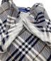中古・古着 BURBERRY BLUE LABEL (バーバリー ブルー レーベル) ノバチェックカットソー ネイビー×ブラウン サイズ:38：4000円