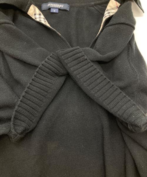 BURBERRY LONDON（バーバリーロンドン）BURBERRY LONDON (バーバリーロンドン) ノバチェック切替刺繍ロゴポロシャツ ブラック サイズ:2の古着・服飾アイテム