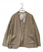 Spick and Spanスピック＆スパン）の古着「リネンライクカラーレスジャケット」｜ベージュ