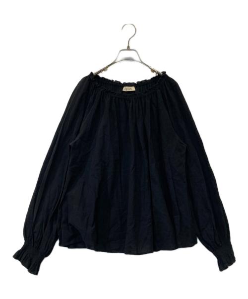 YANUK（ヤヌーク）YANUK (ヤヌーク) Gathered Blouse ギャザード・ブラウス 57152407 ブラック サイズ:FREEの古着・服飾アイテム