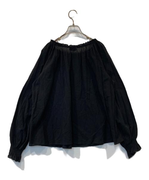 YANUK（ヤヌーク）YANUK (ヤヌーク) Gathered Blouse ギャザード・ブラウス 57152407 ブラック サイズ:FREEの古着・服飾アイテム