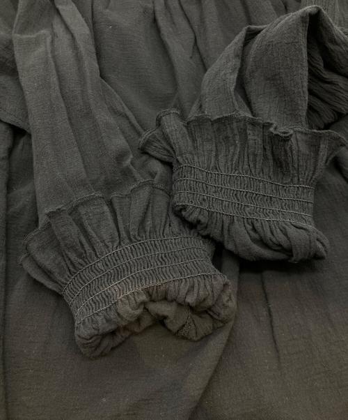 YANUK（ヤヌーク）YANUK (ヤヌーク) Gathered Blouse ギャザード・ブラウス 57152407 ブラック サイズ:FREEの古着・服飾アイテム