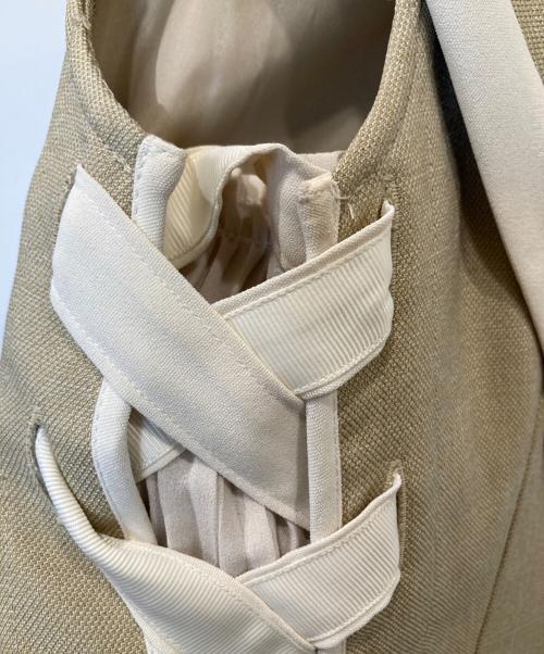 Snidel（スナイデル）Snidel (スナイデル) サイドプリーツツイードワンピース　SWFO244099 ベージュの古着・服飾アイテム