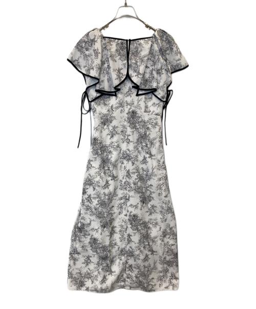 Snidel（スナイデル）Snidel (スナイデル) ラッフルボレロパイピングワンピース　SWFO242005 ホワイトの古着・服飾アイテム