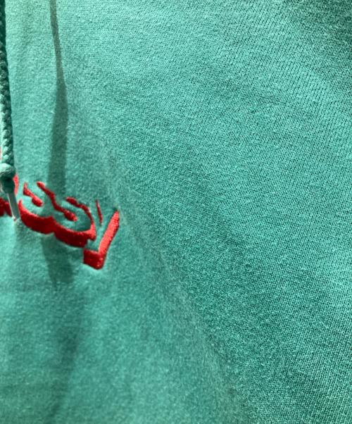 stussy（ステューシー）stussy (ステューシー) 3 Star Applique Hoodie スリー・スター・アップリケ・フーディー グリーン サイズ:Sの古着・服飾アイテム