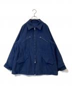 MAATEE&SONSマーティーアンドサンズ）の古着「フレンチワークジップジャケット MT1303-0903B」｜ネイビー