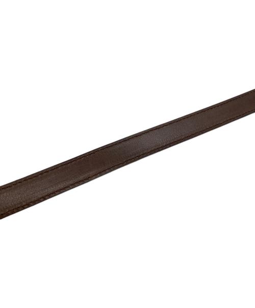 BISOWN（ビソウン）BISOWN (ビソウン) LIZARD OVAL BELT リザード オーバル ベルト ブラウンの古着・服飾アイテム