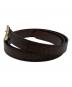 BISOWN (ビソウン) LIZARD OVAL BELT リザード オーバル ベルト ブラウン：20000円
