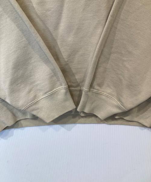 AURALEE（オーラリー）AURALEE (オーラリー) SUPER SOFT SWEAT BIG P/O（スーパー ソフト スウェット ビッグ ピーオー）A9SP05GU ベージュの古着・服飾アイテム
