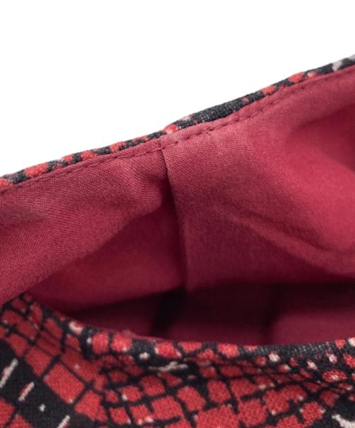 GRACE CONTINENTAL（（グレースコンチネンタル）GRACE CONTINENTAL (（グレースコンチネンタル) 総柄ノースリーブワンピース ボルドー サイズ:36の古着・服飾アイテム