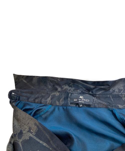 ETRO（エトロ）ETRO (エトロ) シルク混ラメシャツ ブラック サイズ:44の古着・服飾アイテム