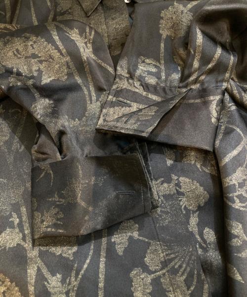 ETRO（エトロ）ETRO (エトロ) シルク混ラメシャツ ブラック サイズ:44の古着・服飾アイテム