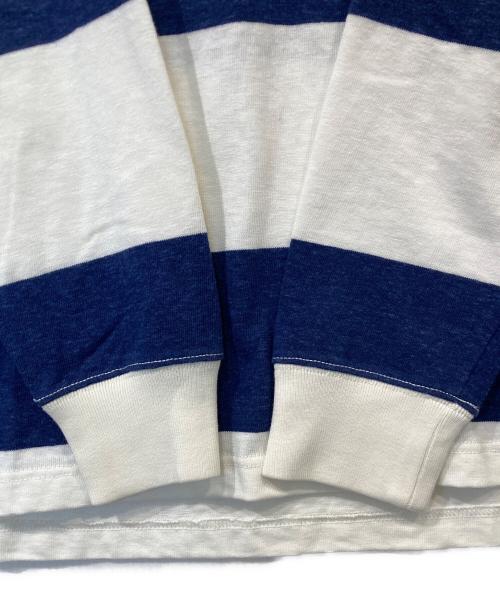 BROOKS BROTHERS（ブルックスブラザーズ）BROOKS BROTHERS (ブルックスブラザーズ) ラガーシャツ ホワイト×ネイビー サイズ:Sの古着・服飾アイテム