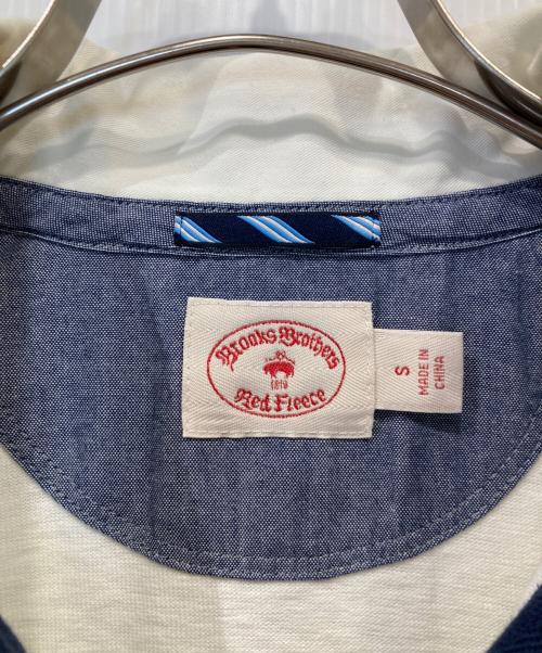 BROOKS BROTHERS（ブルックスブラザーズ）BROOKS BROTHERS (ブルックスブラザーズ) ラガーシャツ ホワイト×ネイビー サイズ:Sの古着・服飾アイテム