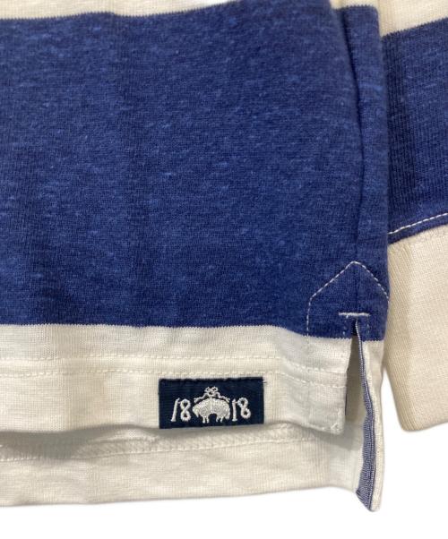 BROOKS BROTHERS（ブルックスブラザーズ）BROOKS BROTHERS (ブルックスブラザーズ) ラガーシャツ ホワイト×ネイビー サイズ:Sの古着・服飾アイテム