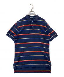 POLO by  RALPH LAUREN（ポロ バイ ラルフローレン）の古着「ボーダーポロシャツ」｜ネイビー