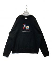 VAULTROOM×Final Fantasy（ボルトルーム×ファイナルファンタジー）の古着「DELIVERY MOOGLE CREWNECK（デリバリーモーグルクルーネック）」｜ブラック