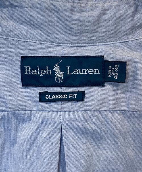 POLO RALPH LAUREN（ポロ・ラルフローレン）POLO RALPH LAUREN (ポロ・ラルフローレン) ボタンダウンシャツ ブルー サイズ:43-86の古着・服飾アイテム